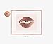 Lips Rose Gold Foil Print Blush Pink Decor Wall Art Kiss Love Makeup Fashion Girl Room Nursery 5 inches x 7 inches A35