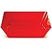 Creative Converting Square Plastic Serving Bowl, 11-Inch, Translucent Red - 0