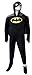 Batman/BatGirl Hooded Fleece One Piece Footie Pajama with Cape for men (Large)