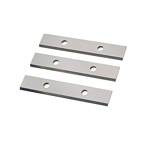 OSCARBIDE 2-3/8 inch Carbide Inserts Cutter 60mm 2 Edges Insert Knives Scrapers(60x 12 x 1.5mm) for Woodworking Wood Surfacing Groovers Helical Planer Cutter Heads & Hand Hold Scraper 10pcs - Thumbnail 2