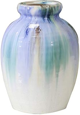 Benzara Bm188109 Urn Shape Ceramic Vase With Aesthetic Texture Multicolor Home Decor Amazon Com Au