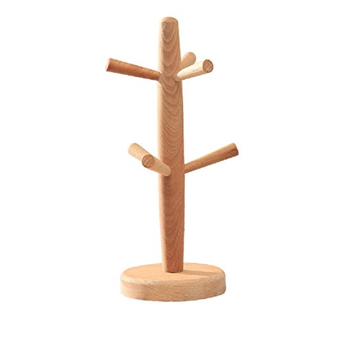 LANGUGU Mug Rack Tree Cup & Mug Rack Holder Storage Coffee Tea Cup Organizer Hanger Holder with 6 Hooks