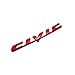 B260-R Red Car Styling Accessories Chromed Emblem Badge Decal Sticker HONDA CIVIC