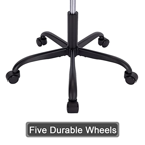 SUPERJARE Rolling Drafting Chair, Adjustable Height Swivel Stool, MultiPurpose Office Desk