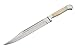 SZCO Supplies 15.5-Inch Rifleman’s Bowie Knife with Carbon Steel Blade, Bone Handle, and Leather Sheath – Hunting, Camping, and Outdoor Survival Knife