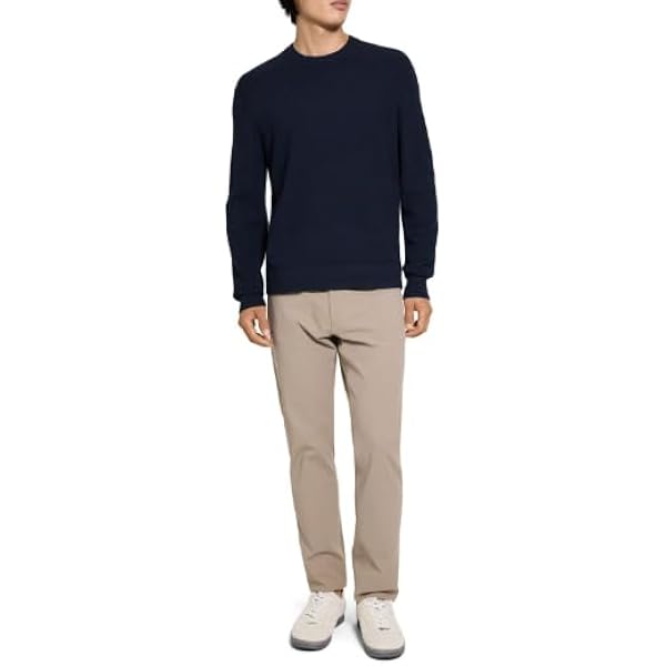 25ss Theory Light BILEN Riland クルーネック　黒 Theory Mens Riland Crewneck Grid in Light Bilen Black X-Small at