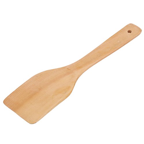 uxcell Wood Household Kitchen Flat Cooking Serving Spatula Rice Spoon Paddle Ladle