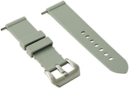 Rubber watch strap 24 mm Light Grey