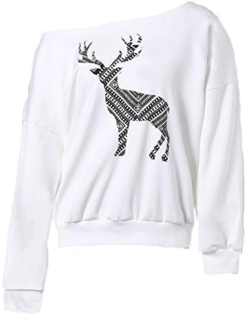 GAMISS Women Off Shoulder Sweatshirts Casual Tops Pullovers Plus Size