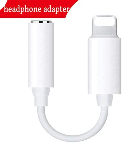 Headphone Adaptor for iPhone Adapter 3.5mm Jack Dongle Earphone Connector Convertor AUX Audio Headset Accessories Cable Audio Splitter Compatible for iPhone X XS XS Max 8/8Plus Support iOS 11 or Later