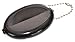 Quikoin Original Oval Sof-Touch™ Squeeze Coin Purse Made in USA (Black, Opaque)