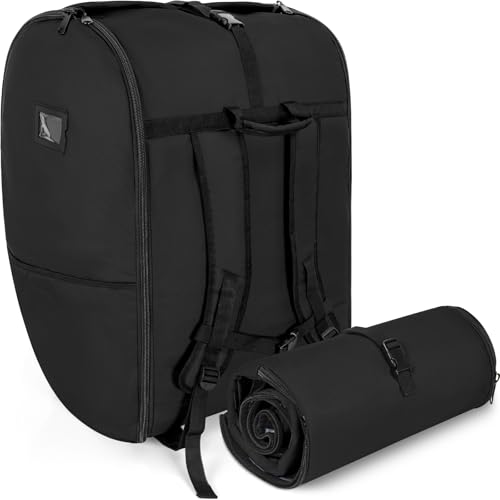WELIDAY Padded Car Seat Travel Bag Compatible with Doona, Infant Car Seat Travel Bag, Foldable Car Seat Stroller Gate Check Bag for Airplane (Black)