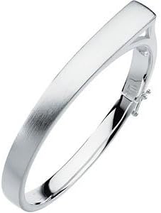 Sterling Silver Sterling Silver 9.25mm Fashion Hinged Bangle Bracelet