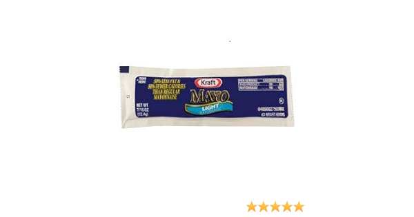 Amazon Com Kraft Lite Mayonnaise Case Of 500 Grocery Gourmet Food