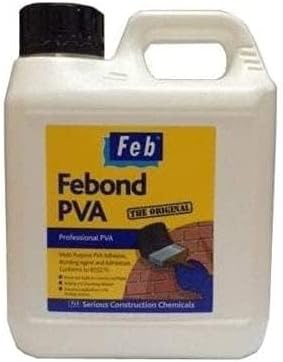 Sika Feb Febond Professional PVA White 1 Litre Adhesive Sealer Bonding
