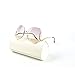 mincl/unique Design Rimless Sunglasses Clear and Color With Box