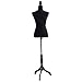 Giantex Female Mannequin Torso Body Dress Form with Black Adjustable Tripod Stand