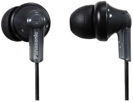 Panasonic RP-HJE120-PPK In-Ear Headphone, Black