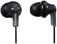 Panasonic ErgoFit In-Ear Earbud Headphones RP-HJE120-K (Black) Dynamic Crystal Clear Sound, Ergonomic Comfort-Fit