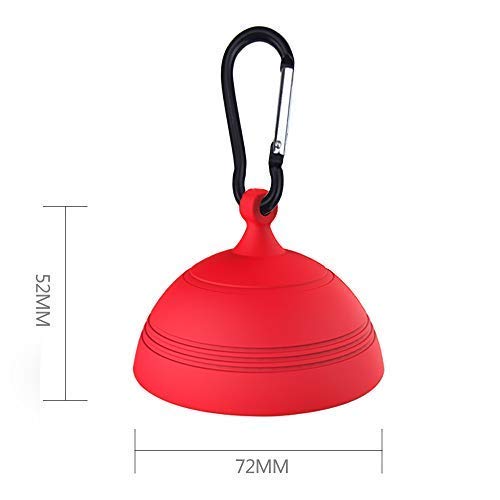 Earbuds Cord Organizer, Headphone Warp Cable Winder Headset Silicone Storage Case with Keychain, Fully Protect Earpieces Mics and Cords Keep Earphone Wire Tangle Free or Dustproof Red Black - 2 Pack