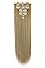 Grade 7A 160g 23-24 Inch Real Thick Double Weft Clip In Hair Extensions