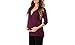 Mother Bee Women's Criss Cross Maternity and Nursing Wrap Tunic, X-Large, Purple