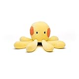 Bears for Humanity Organic Octopus Pals Plush Animal Toy, Yellow, 12