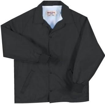 Westark 1130 Coaches Flannel Lined Windbreaker Jacket44; Black - Small