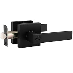Probrico 2 Pack Square Door Lever Privacy Door Lock