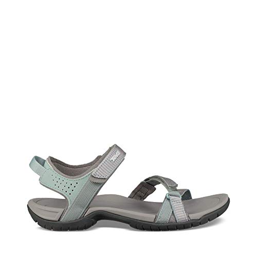 Teva Women's W Verra Sandal, SPILI Ladder Gray Mist, 8 Medium US