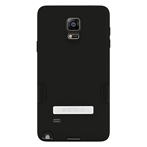 Seidio DILEX Pro with Metal Kickstand Case for Samsung Galaxy Note 4 - Retail Packaging - Black
