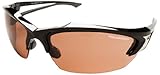 Edge Eyewear TSDK215 Khor Safety Glasses, Black with Polarized Copper