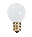 10 Watt S11 Bulb / 130 Volt / Intermediate Base / Ceramic White