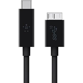 Belkin USB-IF Certified 3.1 USB-C (USB Type C) to Micro-B Cable, 3 Feet / 0.9 Meters