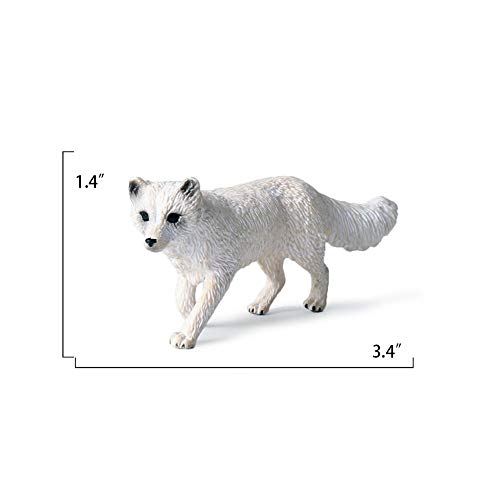 Fox Toy Figures Set Includes Arctic Fox & Red Foxes Figurines Cake