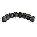 Vktech 8 Pcs 5/8 Inch Foosball Soccer Football Table Rod Lid End Cap Fussball Black