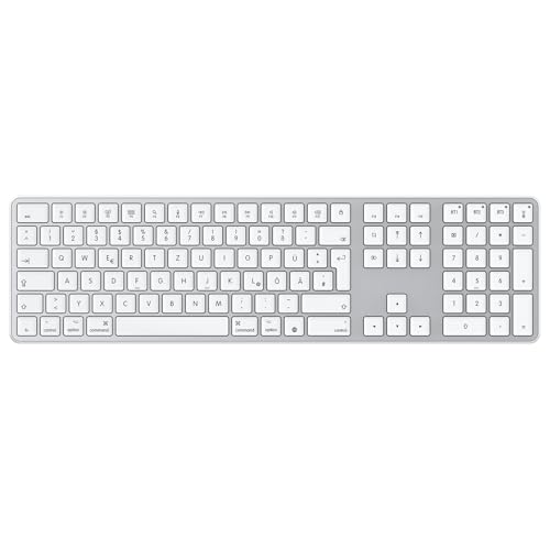 OMOTON Bluetooth Mac Tastatur, wiederaufladbare mit 3 Bluetooth Kanälen