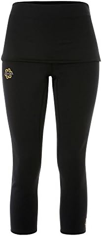 Zaggora Hot Pants Foldover Capri-Black-Weight Loss Capris, Black, XX-Large