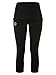 Zaggora Hot Pants Foldover Capri-Black-Weight Loss Capris, Black, X-Large