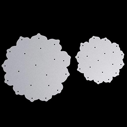 2Pcs Flowers Cute Daily Cutting Dies Metal Stencil Template for DIY Album Scrapbook Halloween Christmas Thanksgiving Decoration Gift