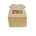 AwePackage 1/2 Lb(8 oz) Kraft Tin Tie Paper Bag with window (100 Pack)
