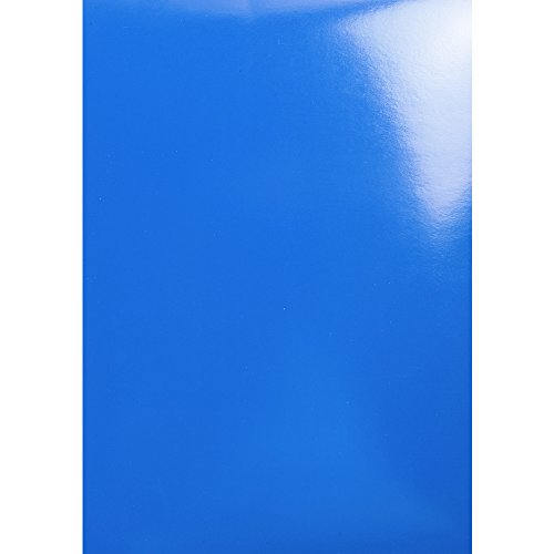 Exacompta - Ref 2982C - Chromolux Covers (Pack of 100) - 210 x 297mm in Size, Suitable for Use with A4 Paper, Coloured Lacquered Paper, 250gsm Material - Blue
