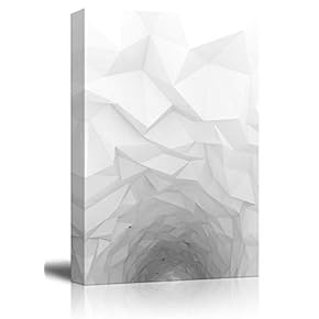 Canvas Wall Art - Abstract Geometry Industrial Style Pattern - Giclee Print Gallery Wrap Modern Home Art Ready to Hang - 12x18 inches