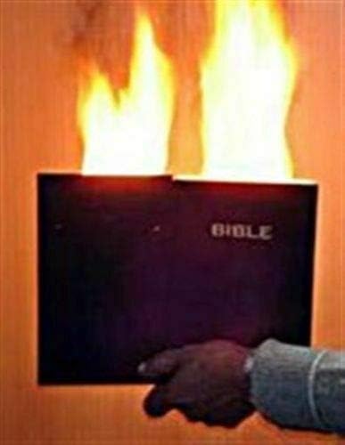 Baga Goodies Flaming Book Bible in Fire Stage Prop Gospel Magic Trick Prank Comedy Joke