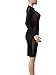 AVINE Women's Sexy Mesh See Through Bodycon Clubwear Dress (Medium, Black 2)