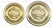Polished Gold Finished Metal Blazer Button Set ~King's Golden Crown~ 11-Piece Set of Shank Style Fashion Buttons for Single Breasted Blazers, Sport Coats, Jackets & Uniforms ~ METALBLAZERBUTTONS.COM