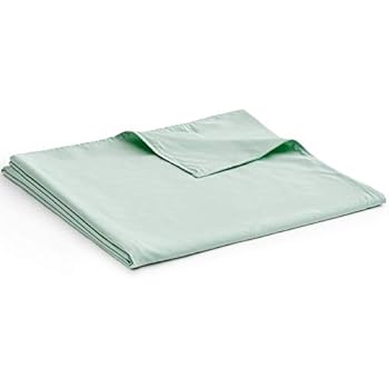 YnM Cotton Duvet Cover for Weighted Blankets (41''x60'') - Sprout Green Print