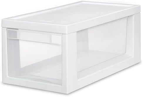 Amazon Com Sterilite 23508006 Narrow Modular Drawer White Frame