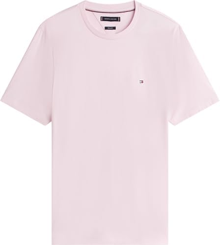 T-Shirt à Manches Courtes et col Rond pour Homme, Rose Clair, M
