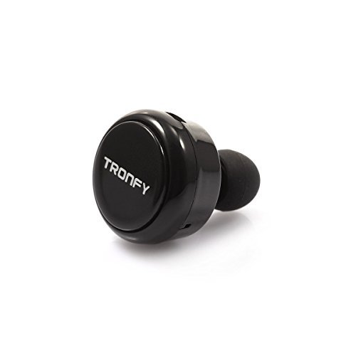 Tronfy Mini 4.0 Bluetooth Earphone Version 3.0 with Mic for iPhone 6, 6 Plus, 5, 5S, 5C, iPad, iPod, MacBook Air, Sumsung Galaxy S5, S4, Note, HTC One (M8) - Black